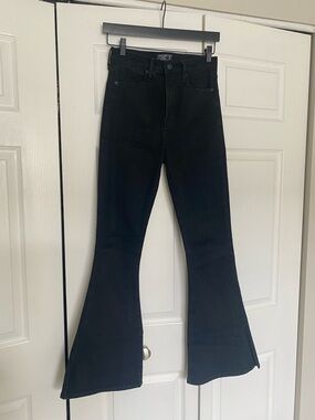 Abercrombie & Fitch Black Ultra High-Rise Flare Jeans